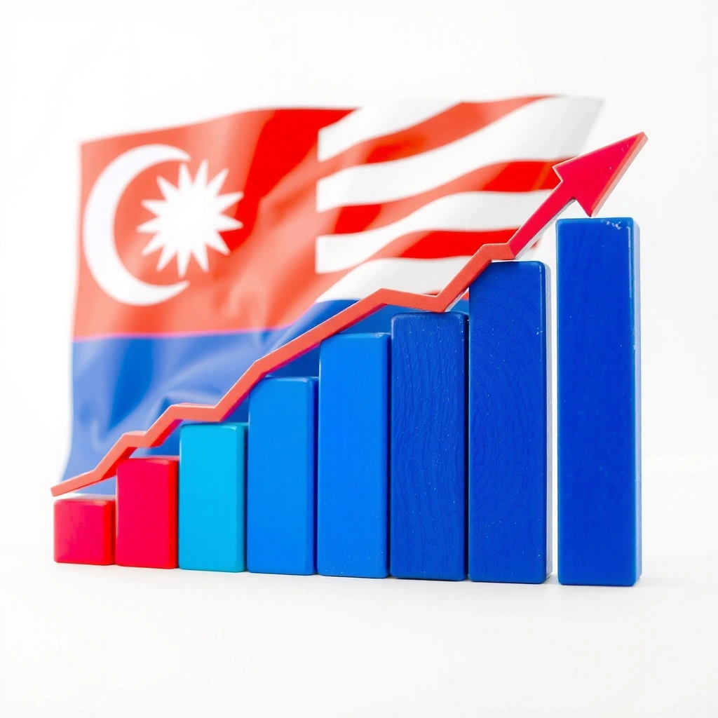 Malaysia's digital economy growth chart showing positive trends